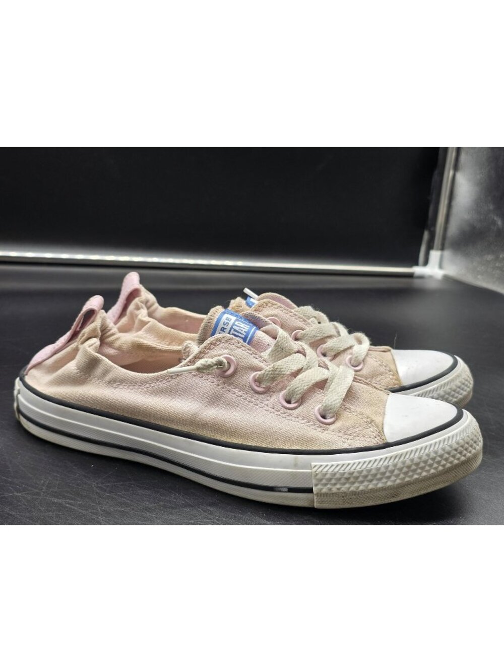 Converse Chuck Taylor All Star Shoreline Shoes Womens 8 Pink Sneakers Stained